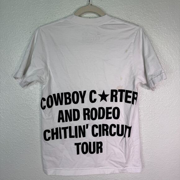 Beyonce Cowboy Carter Tour Shirt Small Star Rodeo Chitlin Circuit Merch MISPRINT - Picture 2 of 12